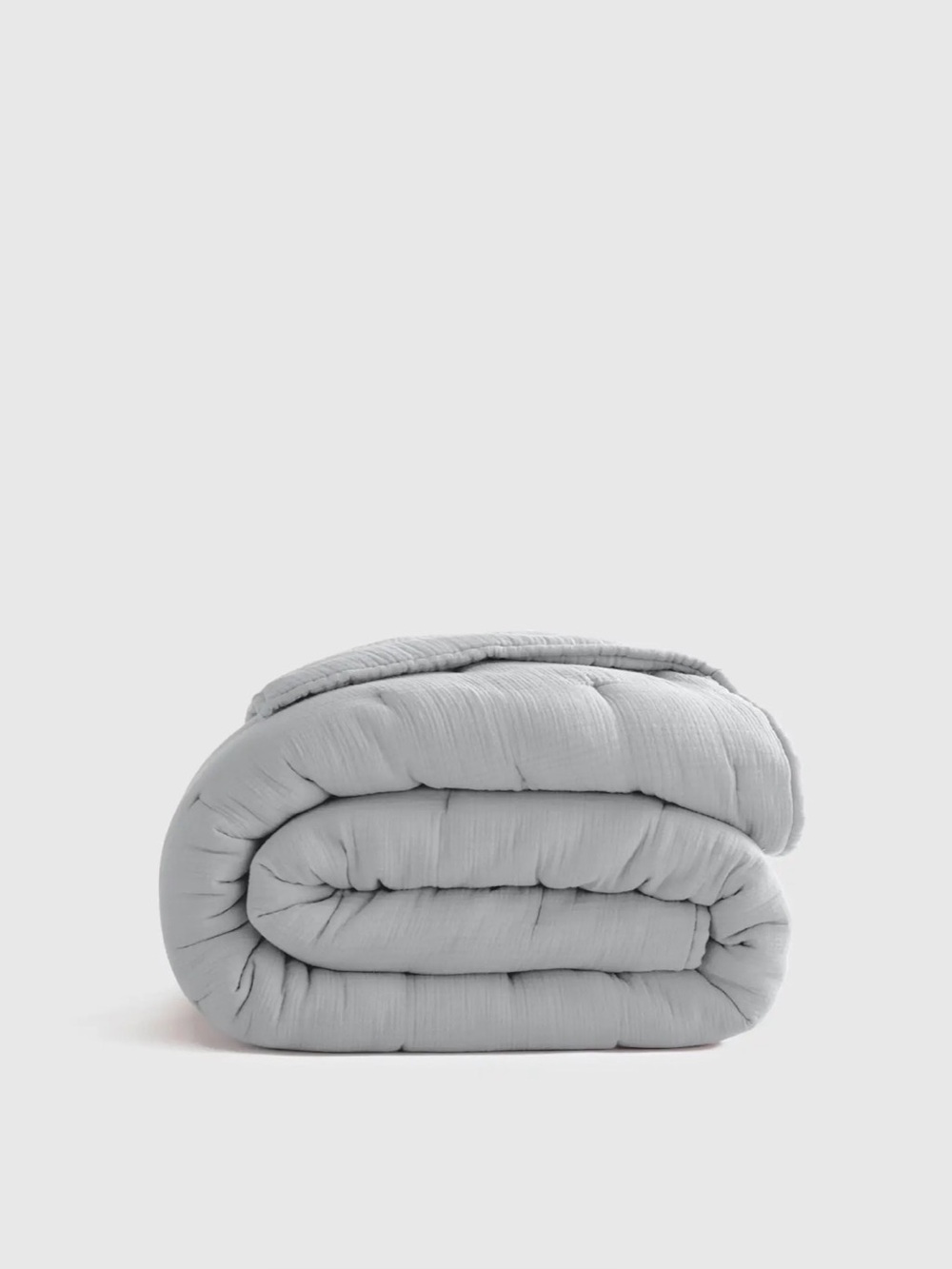 Quince Organic Cotton Gauze Dream Quilt Full/Queen Color: Mist